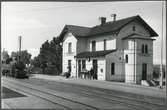 Eldsberga järnvägsstationen.