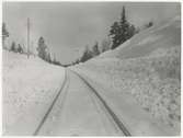 Emådalen på linjen Orsa-Sveg taget i Febuari 1931.