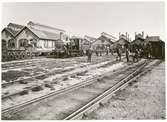 Eskilstuna år 1899 lokstall och verkstäder