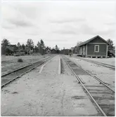 Fagerhults station år 1959-09-01 vid nedläggning av bandelen Sandbäckshult-Fagerhult