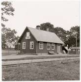 Flatehults station foto från nedlagda bandelen Sandbäckshult-Fagerhult 
Trafiken upphörde 1/9-1959