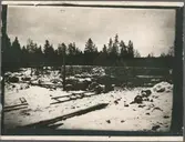 Byggarbetsplats vid Getå.