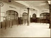 Göteborg S.J., Statens Järnvägar, Biljetthall.