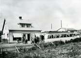 Busstationen vid Hunnebostrand