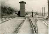 Nedisningen 1929.
Gamla vattentornet och SJ Tb