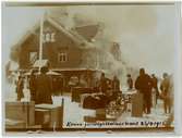 Kiruna stationshus brinner ned till grunden på morgonen 26 april 1915