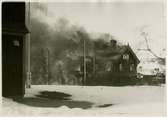 Kiruna stationshus brinner ned till grunden på morgonen 26 april 1915