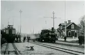 Mellerssta Östergötlands Järnväg, Klockrike station med elektriska loket nr 1
