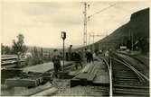 Bangårdsarbete vid Kaisepakte station.