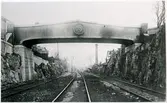 Bro över SJ , byggd 1909 , spännvidd 17,4 m