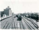 Malmö - Ystads Järnväg, MYJ lok 27 och MYJ lok 28 vid Malmö Västra Station.