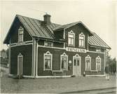 Mellersta Östergötlands Järnväg, MÖJ. Ringås station. Järnvägen öppnades 1908 och övergick till SJ 1950 och lades ner 1964.