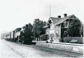 Stationen öppnad 1894. Stationshuset var en- och enhalvvånings i trä. Det ombyggdes efter en eldsvåda 1903.  Mekanisk växelförregling. 1905 tillkom hävstångsställverk. Bangården utökades 1946 med ett lastspår.

GBJ S 25. Loket tillverkades 1923 av Nohab, tillverkningsnummer 1688. Skrotat 1973.