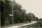 Sollefteå Järnvägsstation. Statens Järnvägar, SJ. Banan elektrifierades 1939.