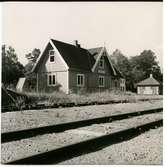 Foto från  nedlagda bandelen Sandbäckshult-Fagerhult. Trafiken upphörde 1959-09-01.