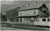 Järnvägsstationeni Vindeln, ca 1950.