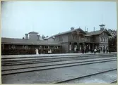 Vingåkers station med postkontor, cirka år 1900.