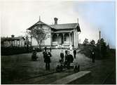 Det första stationshuset i Viskafors 1880.