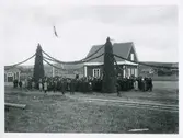 Ydrefors station invigningen 1924.
11 okt 1924 öppnades Vimmeby - Ydre järnväg för trafik ,VYJ.
