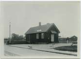 Stadsbanan Malung-Vansbro. Äppelbo stationsstuga, den 5:e september 1934.