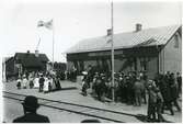 Invigning av WbÄJ, Varberg - Ätran Järnvägar, den 22 juli 1911.