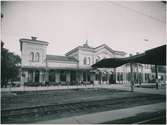 Örebro central. Statens Järnvägar, SJ. Eldrift 1932.