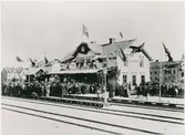 Örebro. Statens Järnvägar, SJ.Invigningen av Örebro södra järnvägsstation. Vid invigningen av Örebro-Svartå Järnväg. Eldrift 1932.