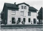 Örkelljunga station. Skåne-Smålands Järnväg, SSJ. Öppnad 1894. Övergick till Statens Järnvägar, SJ 1940. Persontrafiken nedlagd 1968.