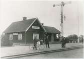 Örslösa station. Lidköpings Järnväg, LJ. Invigdes 11/11 1908 och lades ner 1938.