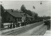 Södervärns station. Malmö-Ystads Järnväg, MYJ. Trafiken upphörde och stationen revs 1971.