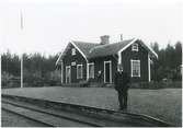 Tegnaby hållplats. Växjö - Tingsryds Järnväg, VTJ.