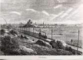 Göteborg omkring 1860 med tåg.
Skansen Lejonet