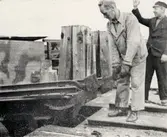 VGJ, Västergötland-Göteborgs Järnvägar, färjeläge för pråmar i Göteborg.