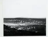 Banbyggnad Riksgränsbanan Kiruna taget från toppen.