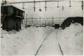 Nässjö trettondagshelgen 1948 efter stora snöfallet.