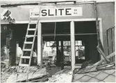 Nedrivning av Slite station.