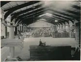 Stockholm södra, godsmagasin för ankommande gods.