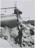 Trelleborg isskruvning vintern 1947.