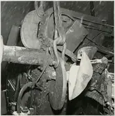 Urspårning av lok och kranarbete vid Tomteboda.