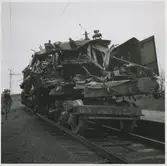 Olycka i Vagnhärad. Ellok Statens Järnvägar SJ Ha 478.