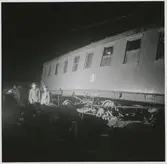 Olycka i Vagnhärad. Statens Järnvägar SJ Personvagn 2577.