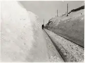 Statens Järnvägar, SJ, Snöskärmningen strax intill Vassijaure.