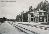 Voxna bruks station. Voxna - Lobonäs, WLJ.