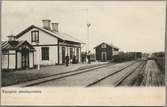 Västgärde stationshus kring sekelskiftet.