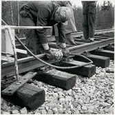 Dubbelspårsbygge på Linje mellan Ånge-Ramsjö.