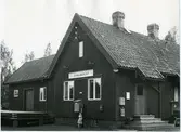 Öjvallbergets station. Nedläggning av bandelen Sälen - Särna den 1 September 1961.