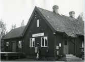 Öjvallbergets station. Nedläggning av bandelen Sälen - Särna den 1 September 1961.