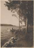 Kvinna vid sjön, Öresjö.