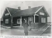 Lidköpings - Kållands Järnväg, LJ, Stationsföreståndare O. Carlsson.
