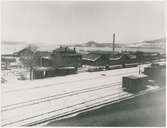 Huvudverkstaden vid Östersund station 1924.